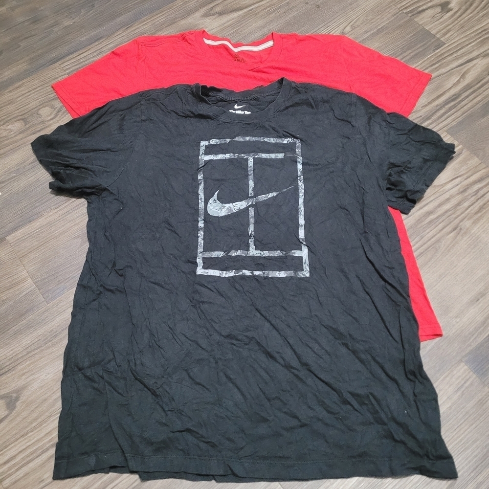 Nike Under Armour Adidas Black Graphic Men's Shirt Bundle Lot L/XL